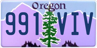 OR license plate 991VIV