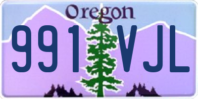 OR license plate 991VJL