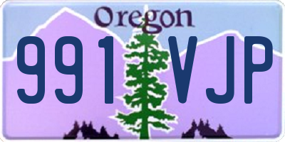 OR license plate 991VJP