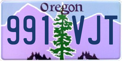 OR license plate 991VJT