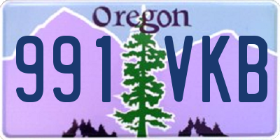 OR license plate 991VKB