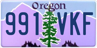 OR license plate 991VKF