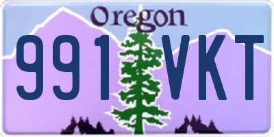 OR license plate 991VKT