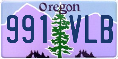 OR license plate 991VLB