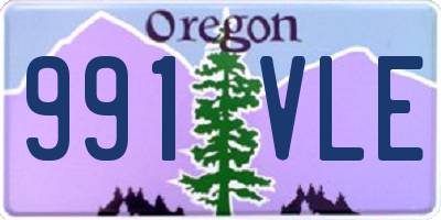 OR license plate 991VLE