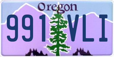 OR license plate 991VLI