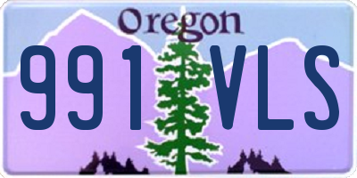 OR license plate 991VLS