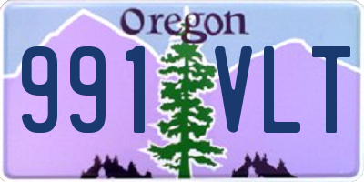 OR license plate 991VLT