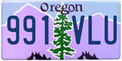 OR license plate 991VLU