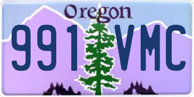 OR license plate 991VMC