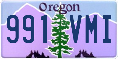 OR license plate 991VMI