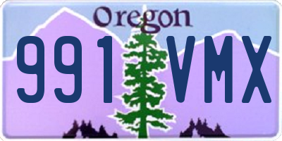 OR license plate 991VMX