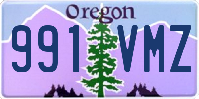 OR license plate 991VMZ