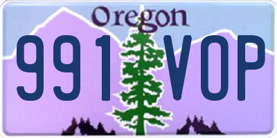 OR license plate 991VOP