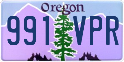 OR license plate 991VPR