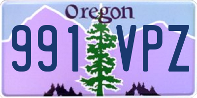 OR license plate 991VPZ