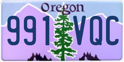 OR license plate 991VQC