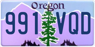 OR license plate 991VQD