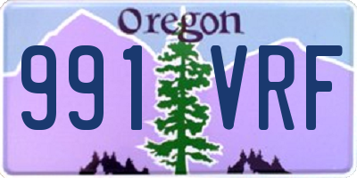 OR license plate 991VRF