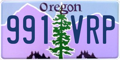 OR license plate 991VRP