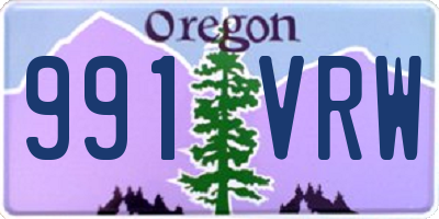 OR license plate 991VRW