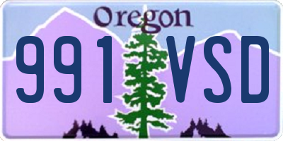 OR license plate 991VSD