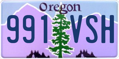 OR license plate 991VSH