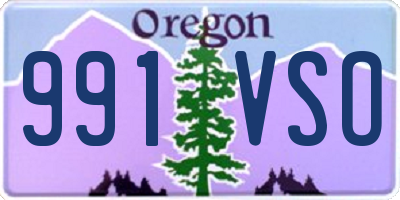 OR license plate 991VSO