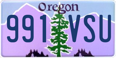 OR license plate 991VSU