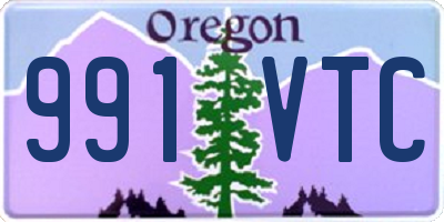 OR license plate 991VTC