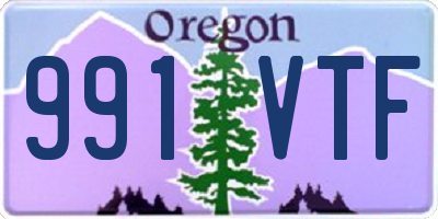 OR license plate 991VTF