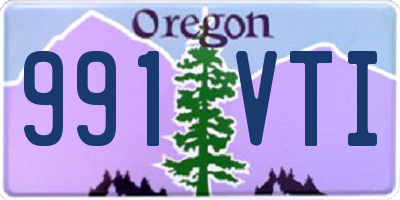 OR license plate 991VTI