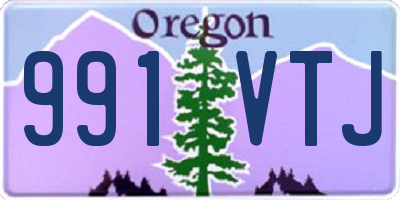 OR license plate 991VTJ