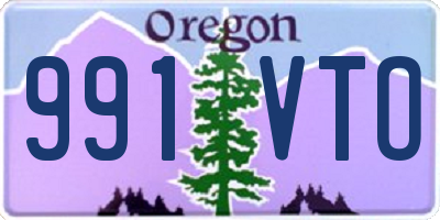 OR license plate 991VTO