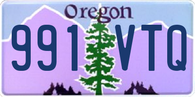 OR license plate 991VTQ