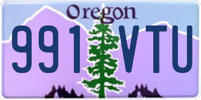 OR license plate 991VTU