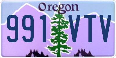 OR license plate 991VTV