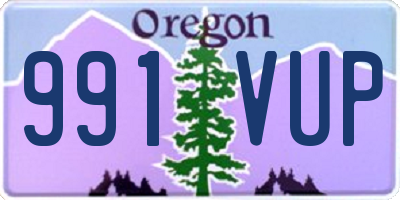 OR license plate 991VUP