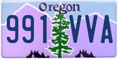 OR license plate 991VVA