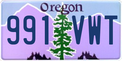 OR license plate 991VWT