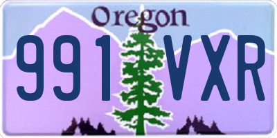 OR license plate 991VXR