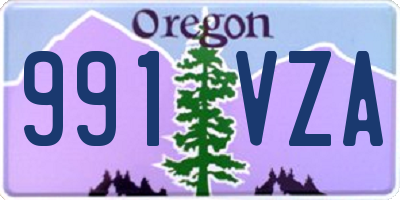 OR license plate 991VZA