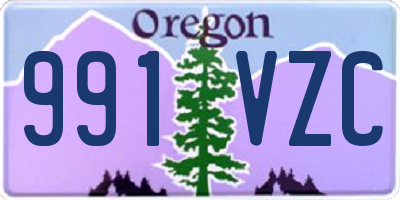 OR license plate 991VZC