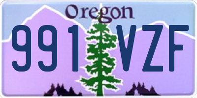 OR license plate 991VZF