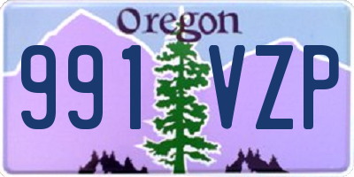 OR license plate 991VZP