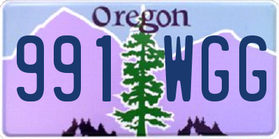 OR license plate 991WGG