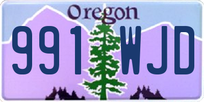 OR license plate 991WJD