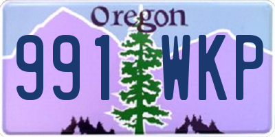 OR license plate 991WKP