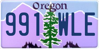 OR license plate 991WLE