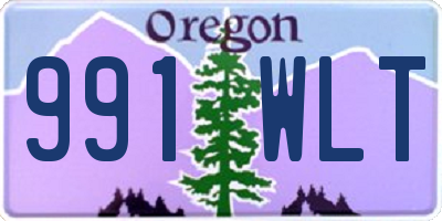 OR license plate 991WLT